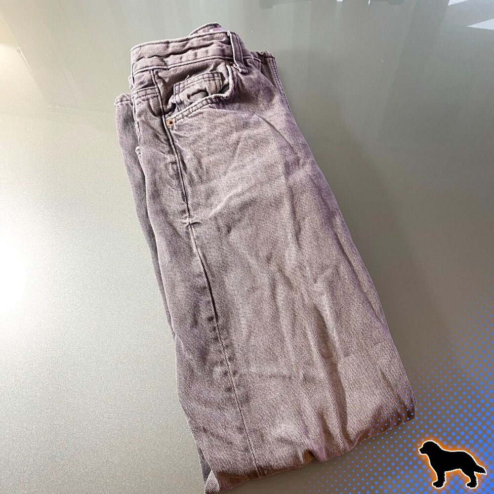 Zara Light Grey Jeans Denim Size 0 Mid Rise - Picture 5 of 5
